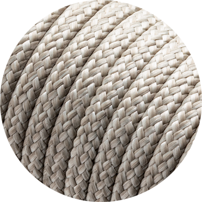 Round Rope Light Grey